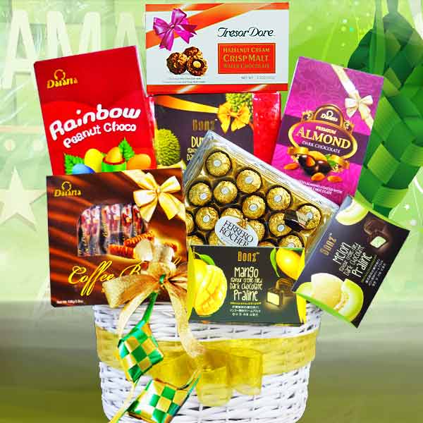 Chocolate Gift Basket|Halal Online Hamper Delivery Singapore – www.Roses.Sg